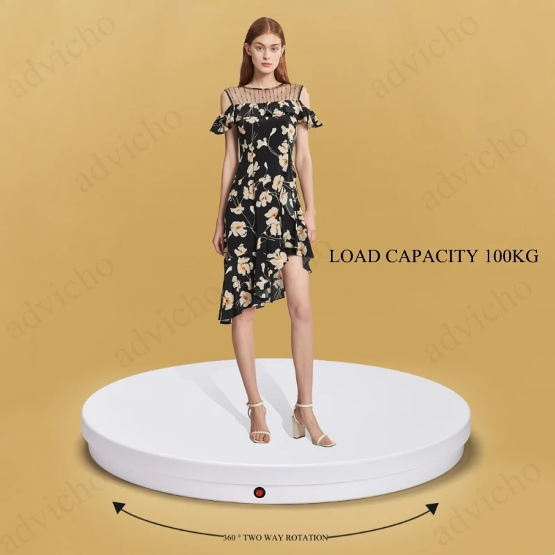 62cm Remote Control Electric Turntable 100kg Load Product Display Video Live Broadcast Shooting Platform Model Rotating Frame