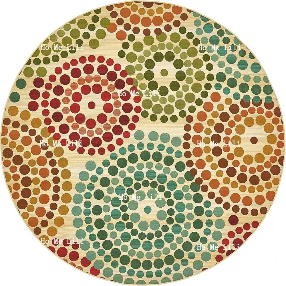Spark Dot Unique Round Area Rugs Outdoor Modern Decor