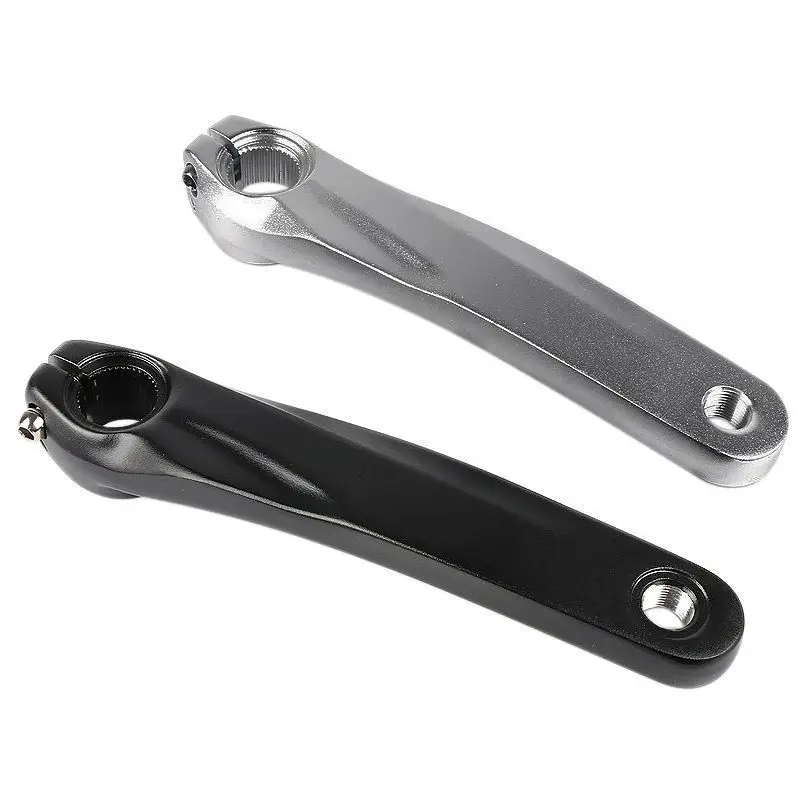 Bicycle Left Crank Arm Aluminum Alloy Splined Replacement For Mountain Road Bike Black Silver Optional