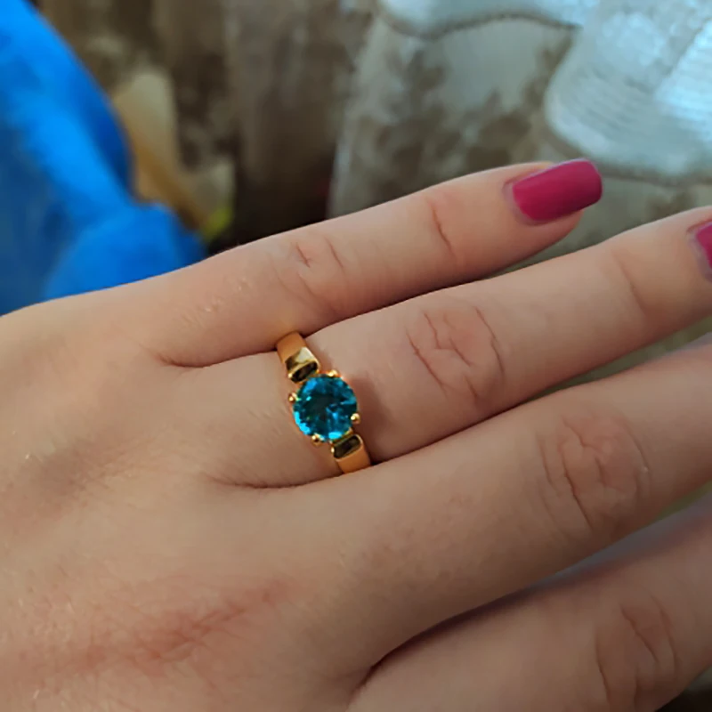 Wedding Engagement Ring For Women 4 Claws Multicolor Optional AAA+Cubic Zirconia Fashion Jewelry Gift For Lover R053 R813