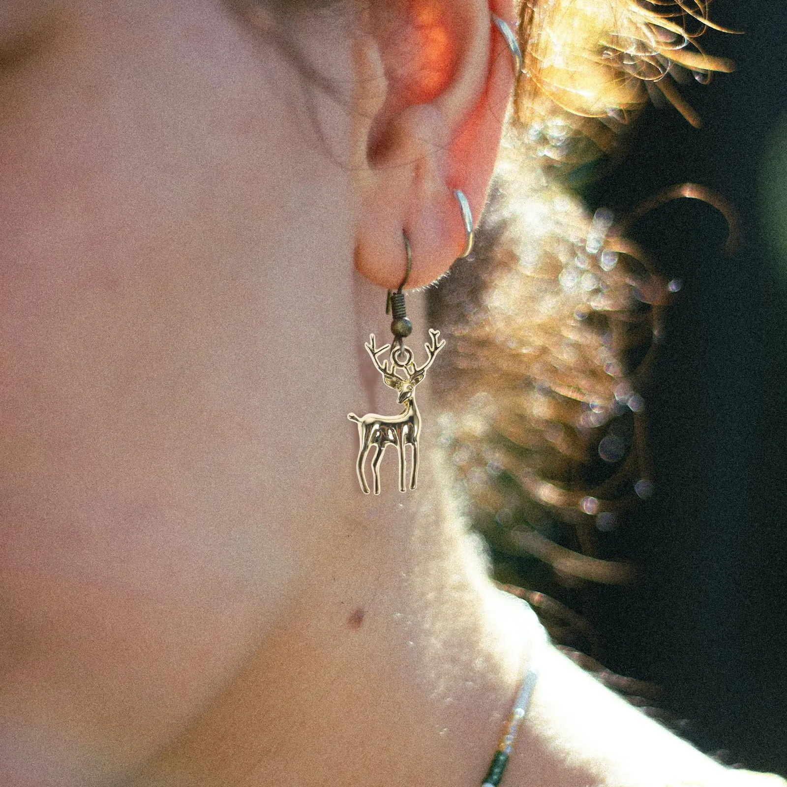 12Pcs Deer Alloy Pendant Accessories Lightweight Vintage DIY Jewelry Making Supplies Fawn Earrings Charms for Keychains - Image 4