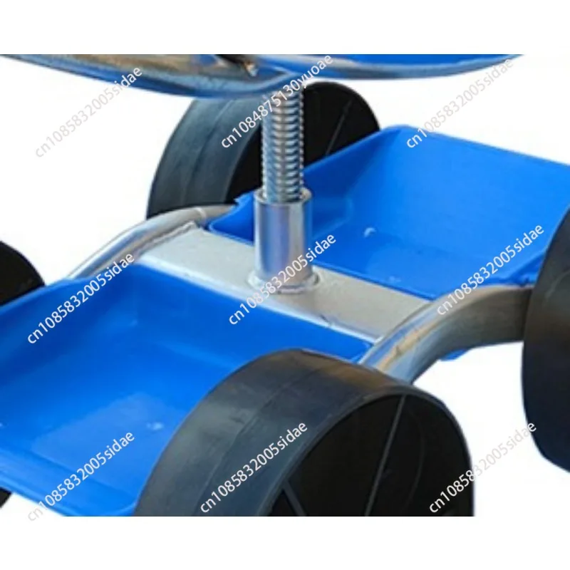 New Garden Work Artifact Agricultural Small Stool Mobile Seat with Wheel Lazy Man Car Picking Rotating Tool Cart
