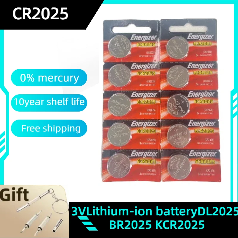 CR2025 الأصلي 5-100 قطعة CR2025 DL2025 BR2025 3 فولت بطارية ليثيوم cr 2025 خلية زر للساعة والألعاب وبطاريات ساعة مفتاح السيارة #1