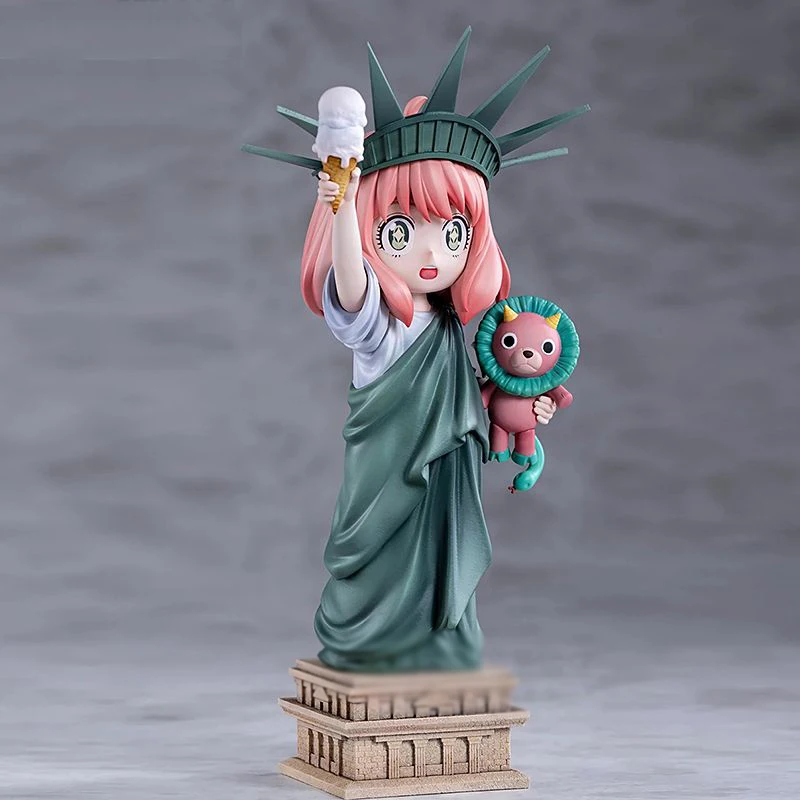 20cm Anime SPY×FAMILY Figures GK Lady Liberty Anya Forger Action Figures Creative PVC Cute Collection Model Toys Periphery Gifts