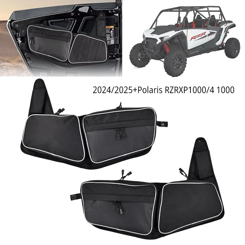 กระเป๋าอุปกรณ์เสริมสำหรับรถ UTV รุ่น XP 1000 ปี 2024/2025+ กระเป๋าเก็บของขนาดใหญ่ กันน้ำ กระเป๋าใส่เครื่องมือด้านข้าง กระเป๋าติดประตูหน้ารถ UTV