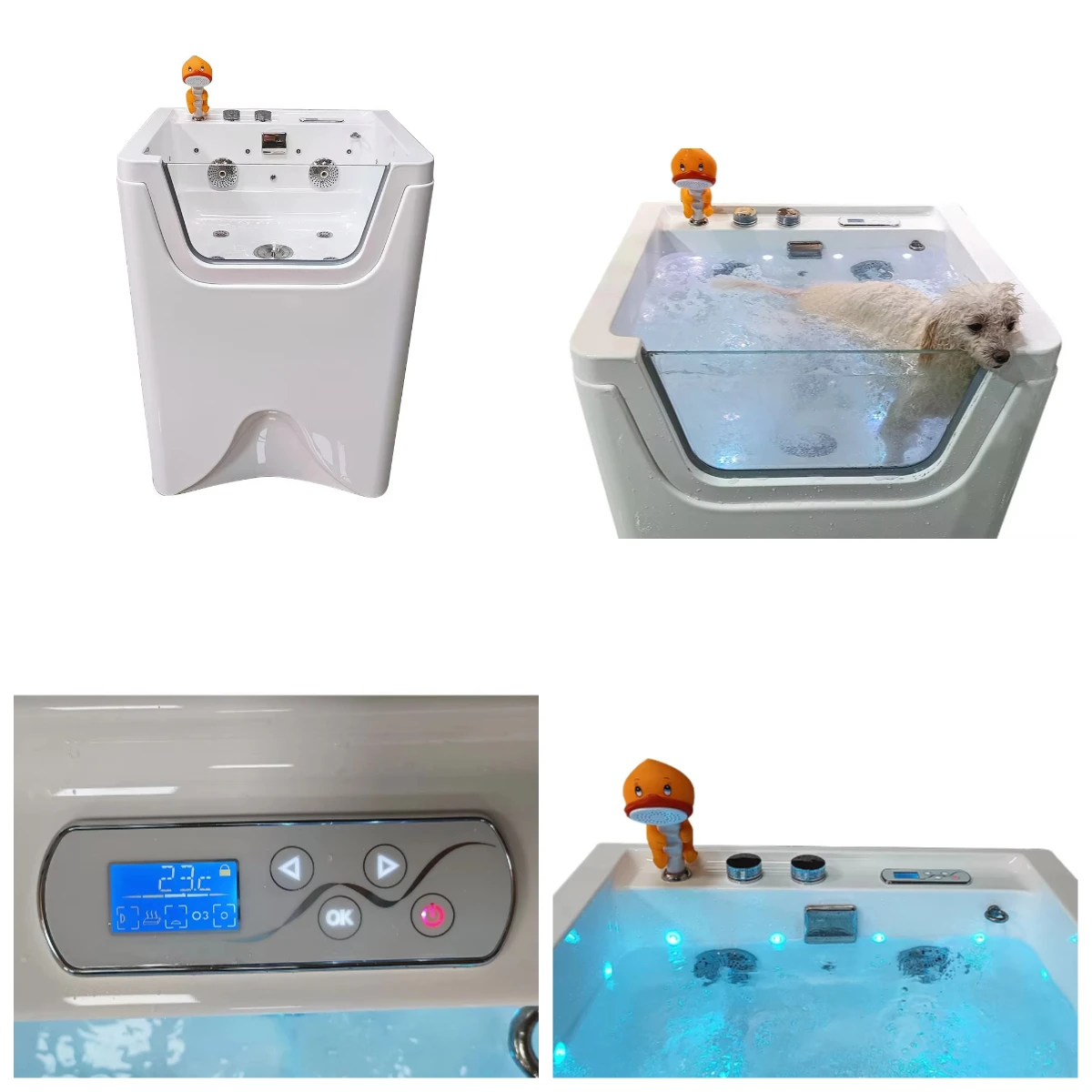 

Оптовая продажа от производителя: отдельностоящая массажная ванна-джакузи для собак с LED-подсветкой для мытья и ухода за питомцами