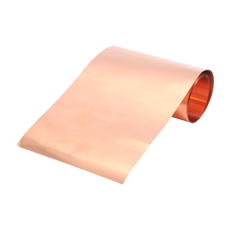 【Venda relâmpago】Rolo de folha de cobre, placa de folha de metal 1000 mm x 100 mm