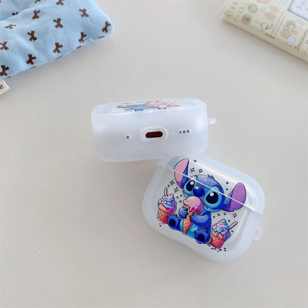 لطيف ديزني غرزة الملاك حقيبة سماعة الاذن قلادة ل AirPods برو 2nd الجنرال غطاء الكرتون ل AirPods 1 2 3 4 حالات وقائية
