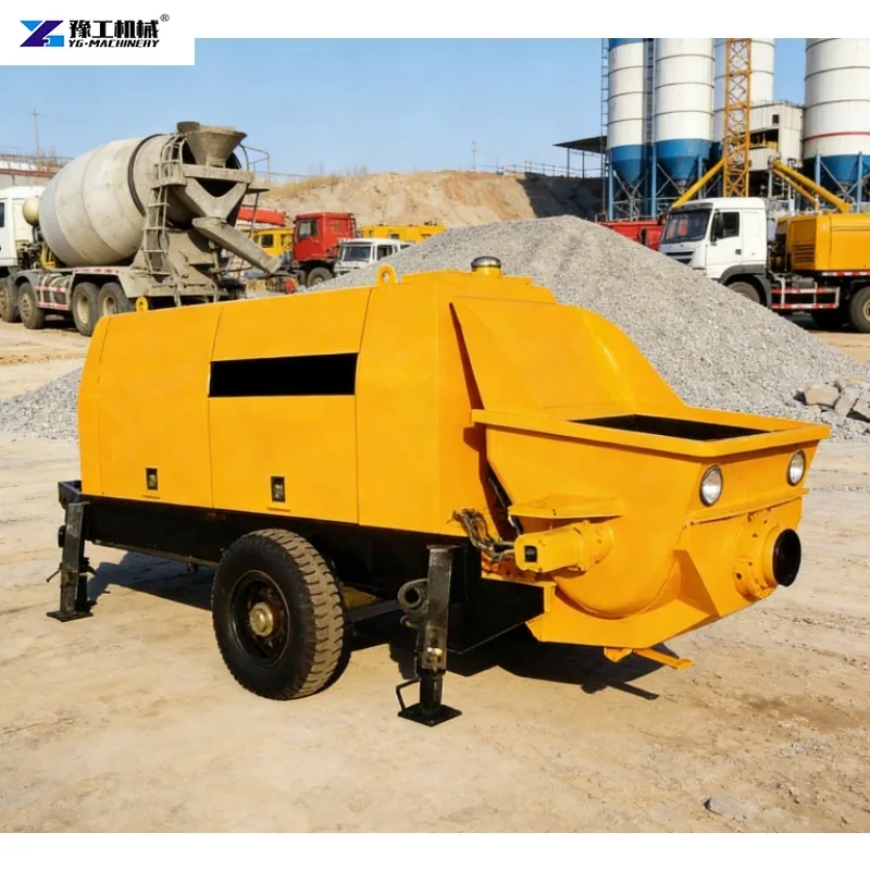 48/2000  High-quality Truck-mounted Pump  Trailer-mounted Portable Concrete Pump  Diesel Mini Concrete Pump