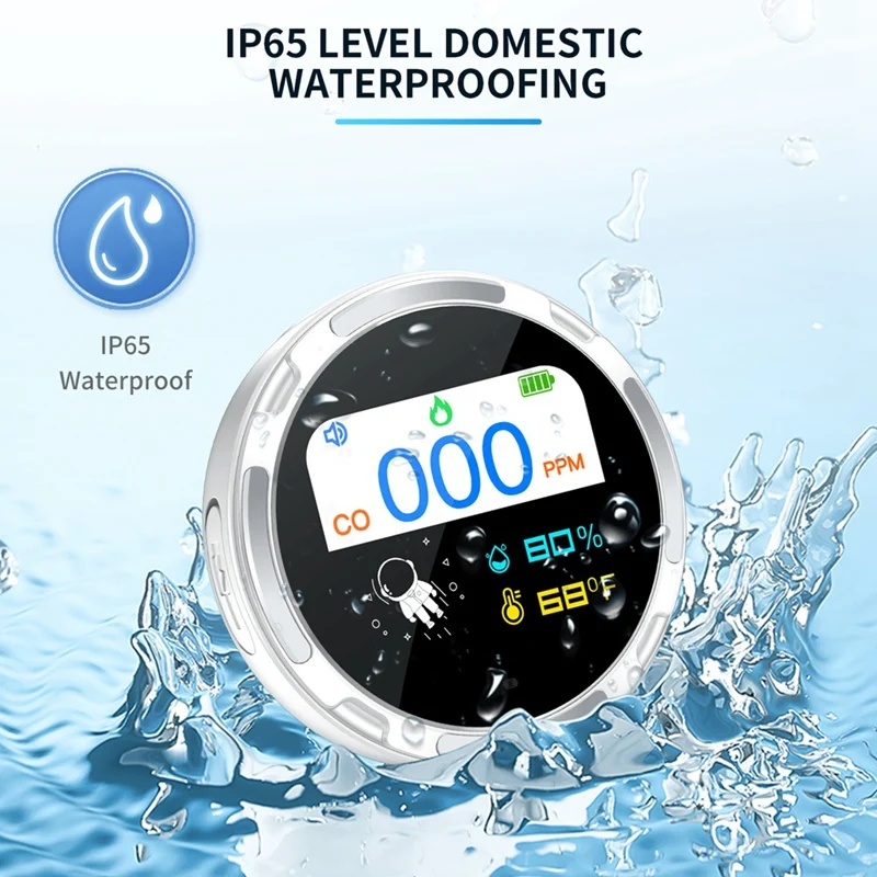 Koolmonoxide Detector Huishoudelijke Luchtkwaliteit Monitor Draagbare Koolmonoxide Detector