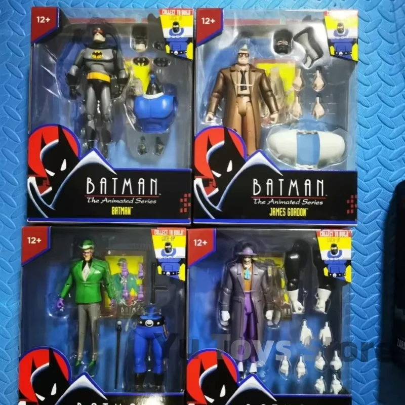 Batman Toys Figuine The Animated Series The Joker Riddler James Gordon Lockup Figures Series Statue Halloween Gift