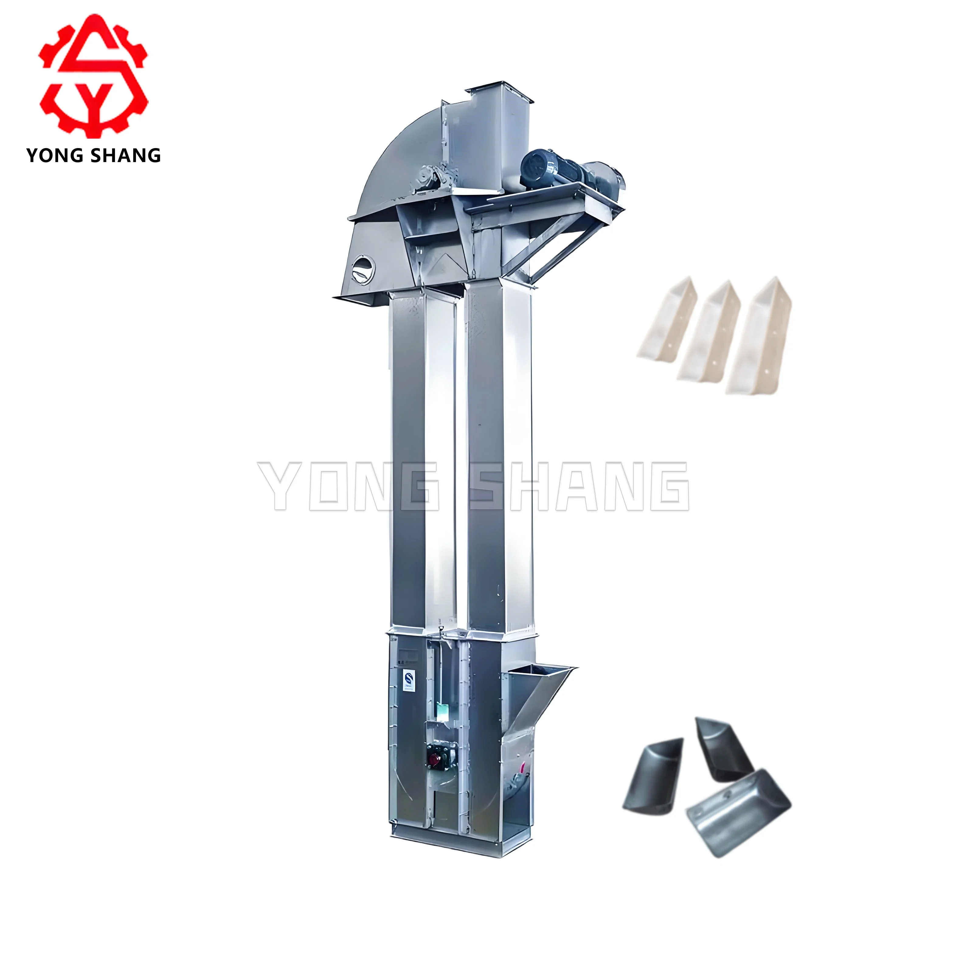 Yong shang Portable Stainless Steel Screw Conveyor Feed Elevator Feeder Conveyor Machine Conveying Equipment