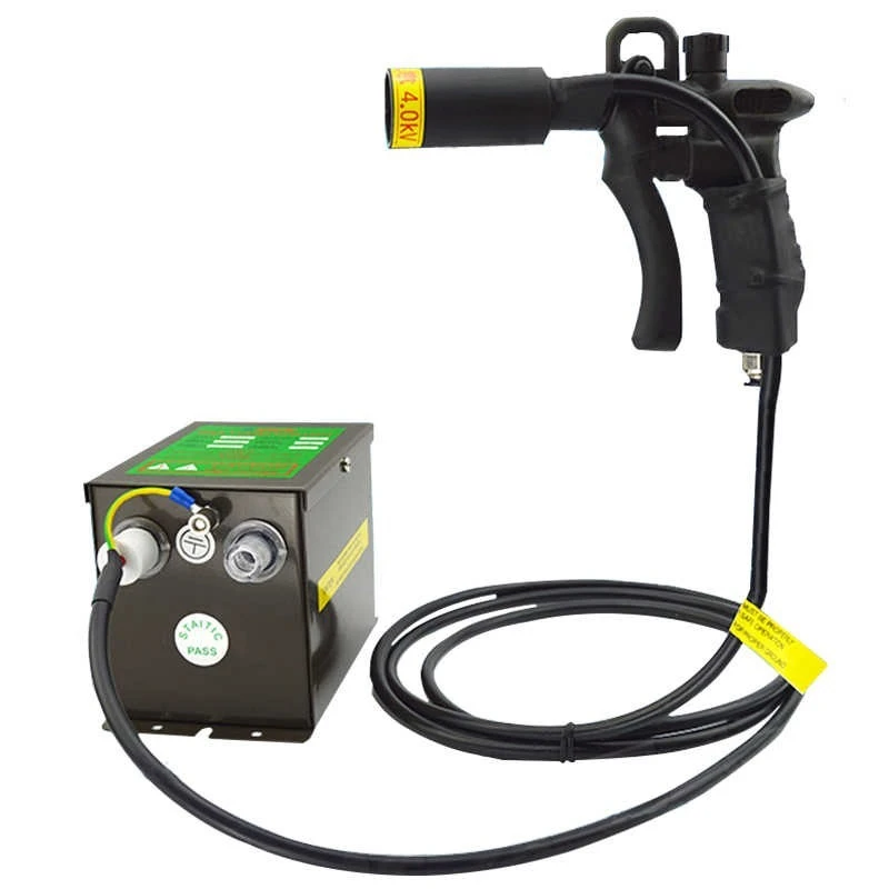 Ionizing Air Gun Electrostatic Gun with High Voltage Generator  10KV Antistatic Air Gun