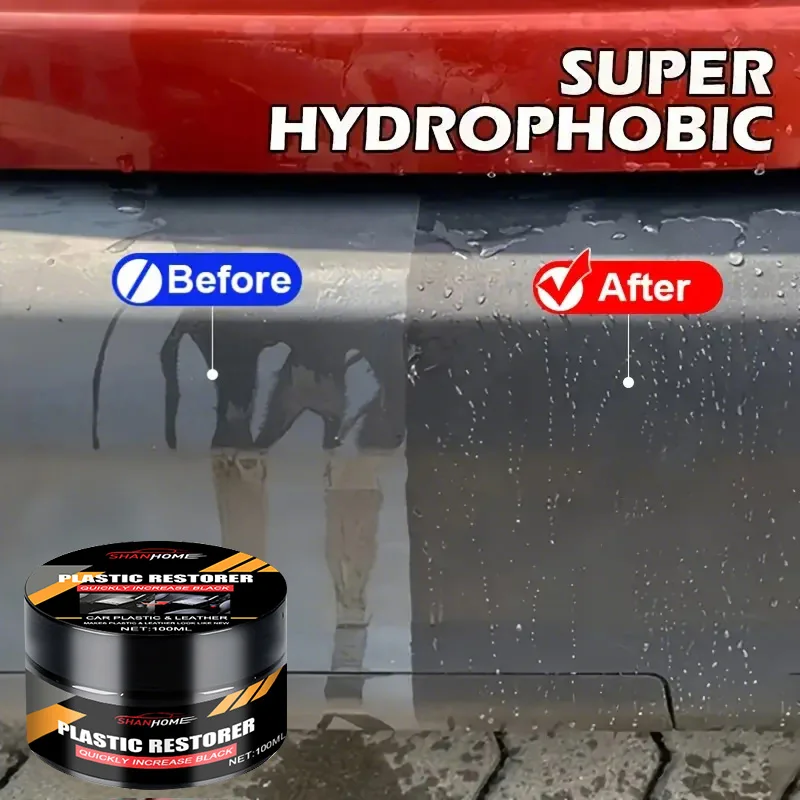 Universal Leather and Plastic Repair Polishing Wax - Automotive interior reconditioning cream for leather/plastic/rubber care image 3