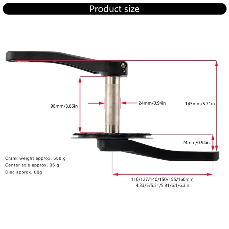 مجموعة كرنك المغزل المتانة من سبائك النوع الثقيل للدراجات مجموعة كرنك متعددة الحجم للأطفال لركوب الدراجات