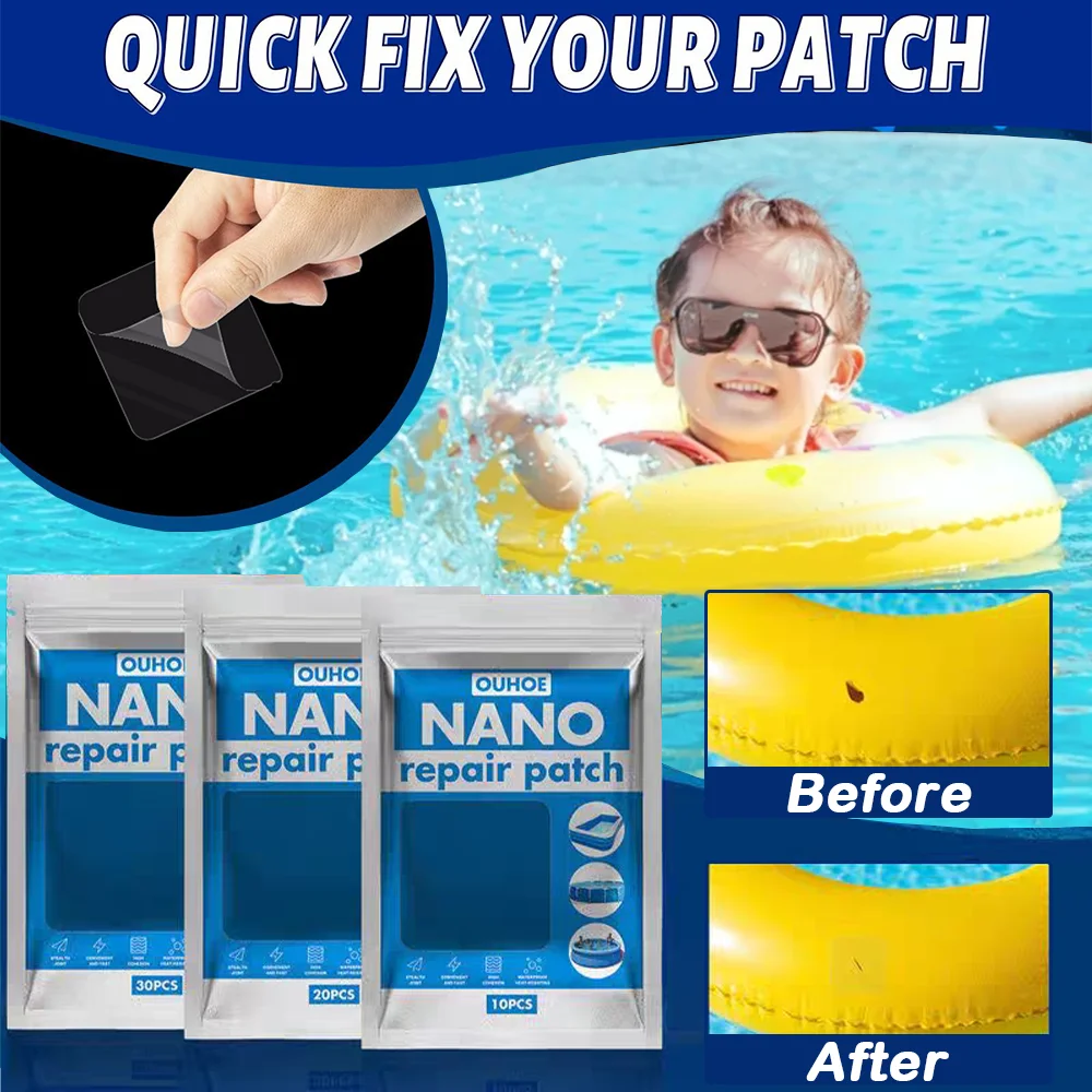 Swimming Float Repair Tape Waterproof Repair Subsidy for Topwater Inflatable Products Beach Swimming Pool Tent Nano Repair Kit