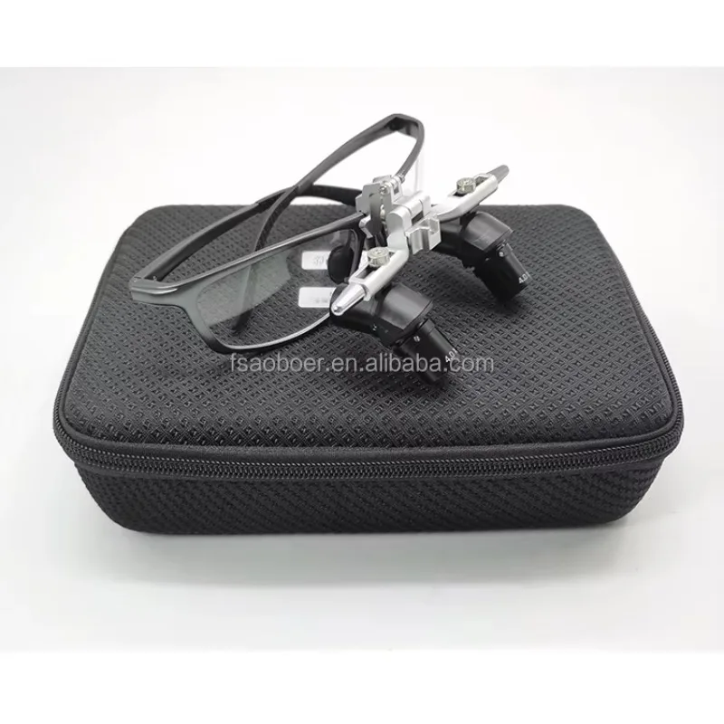 Adjustable Magnification Loupes 4.0X 5X 6X Headlight Equipment for Laboratory Detailed Observation