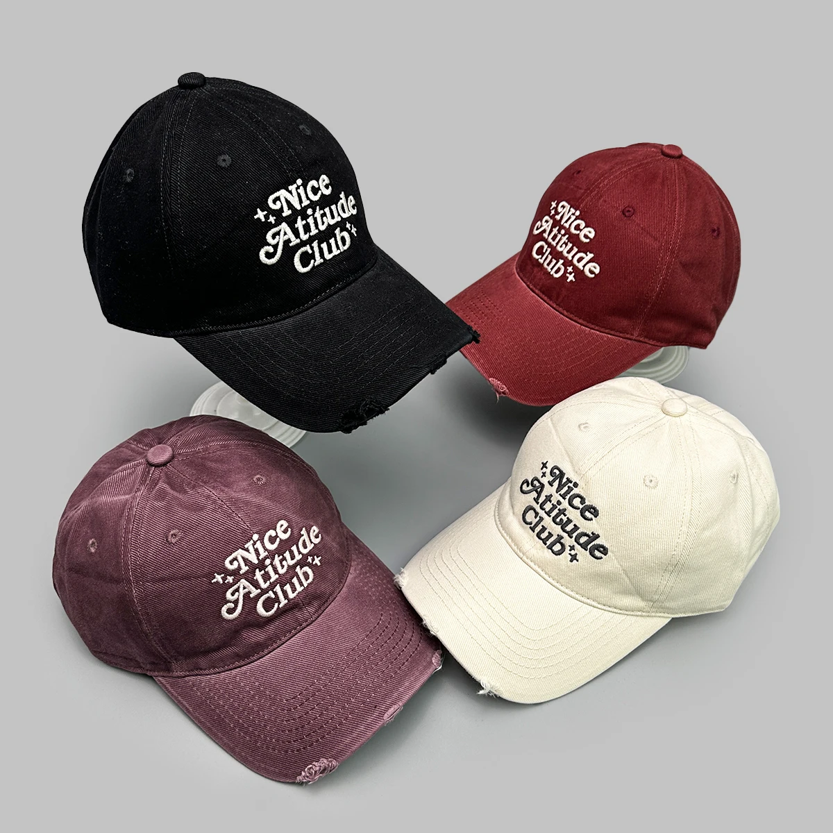 

Broken Style Retro Letter Embroidery Baseball Hats New Men Women Sunshade Casual Versatile Outdoor Fashion Personal Peaked Caps