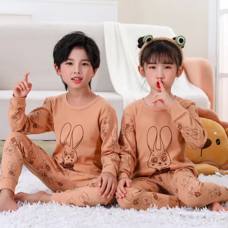 Pyjama Pak Meisjes Nachtkleding Slaappakken Kids T-Shirts Broek Kinderen Pyjama 100% Katoenen Tops Broek Homewear Pijama