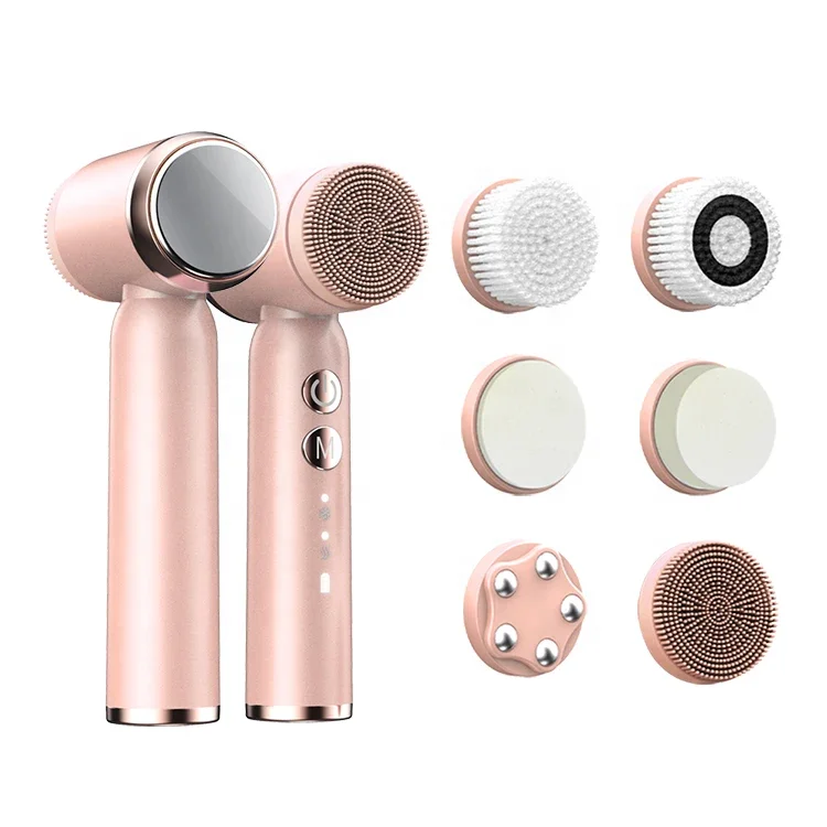 Brosse de nettoyage de Spa électronique multifonctionnelle pour femmes, nettoyant électrique rotatif pour le visage, raffermissement et rajeunissement