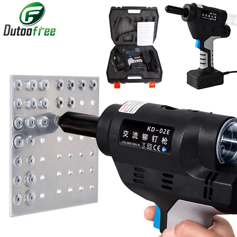 Electric Rivet Gun Aluminum Iron Stainless Steel Pull Rivet Gun Riveting Machine Automatic Unwinding and Core Pulling Rivet Gun