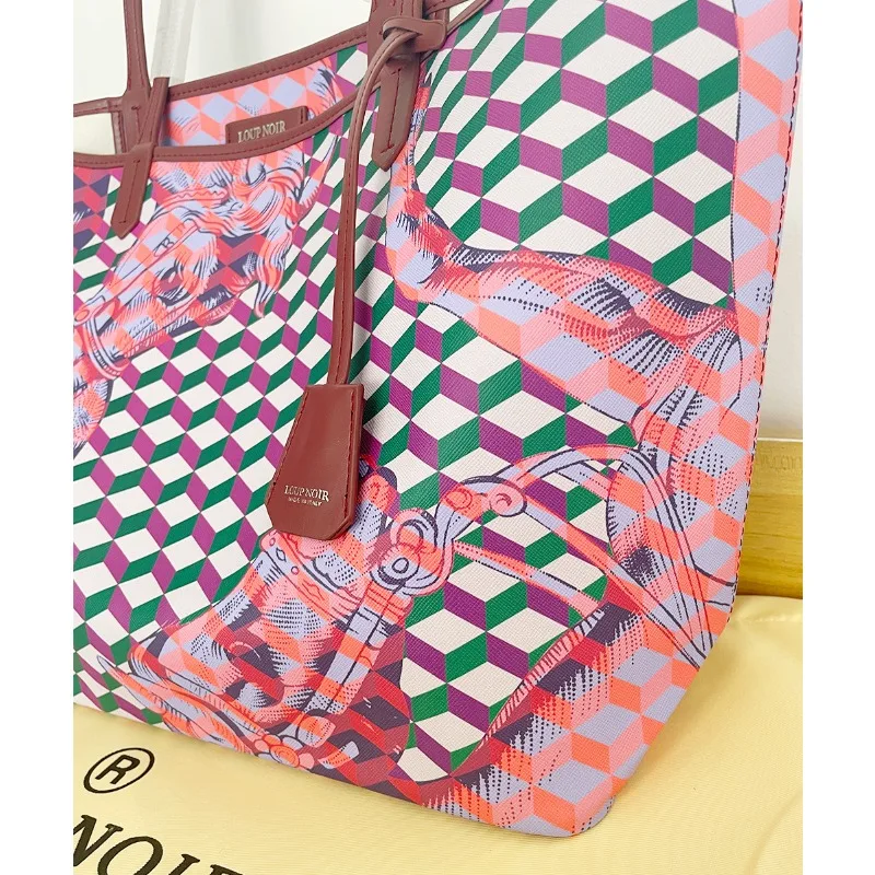 Original LOUP NOIR Luxury Brand New Womens Tote Bag Large Capacity Female HandBags Shoulder Women Bags High Quality Casual Totes image 6