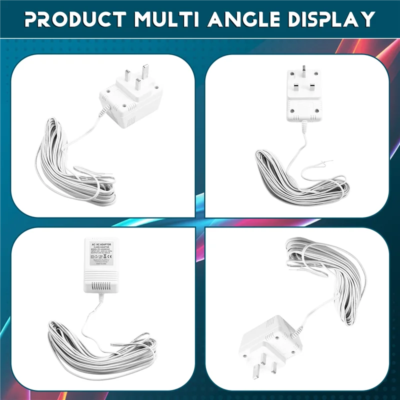 AF91-24V Doorbell Transformer Adapter For Video Doorbells, Enhanced Performance & Easy Installation UK PLUG