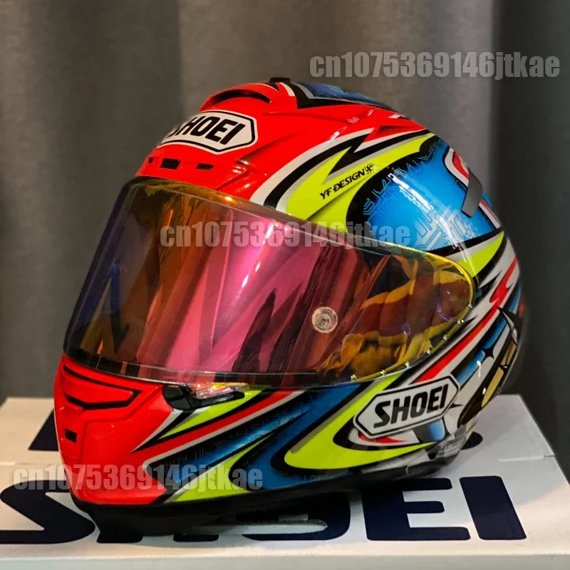 Мотоциклетный шлем на все лицо SHOEI X-14 Helmet X-SPIRIT III X-четырнадцать X14 Red Kato DAIJIRO TC-1 спортивный велосипедный гоночный шлем