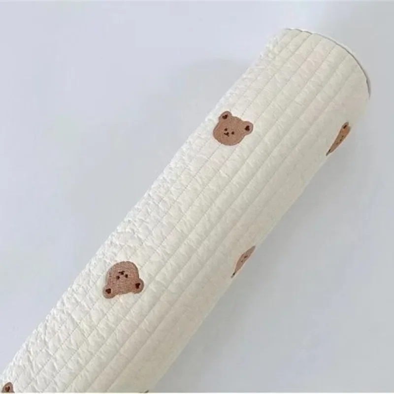 وسادة محيطة لسرير الأطفال حديثي الولادة مضادة للركل - سدادة سرير متقلب من القطن الخالص قابلة للفصل لحماية جدار سرير الأطفال للتهدئة