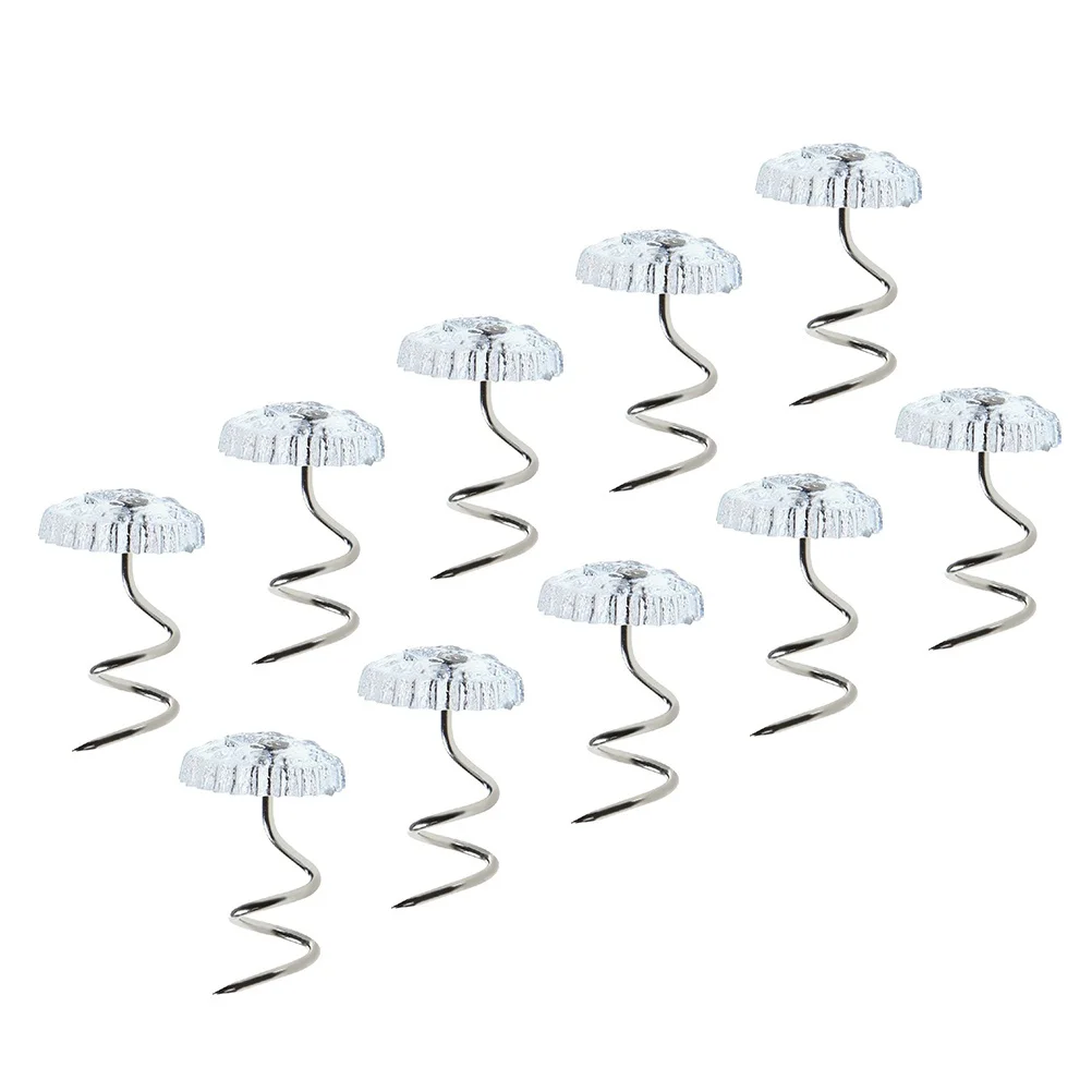 

20pcs Non-Slip Clips Adjustable For Upholstery Slipcovers Mattress Spiral Pins Twisted Nail Furniture Arm Protectors