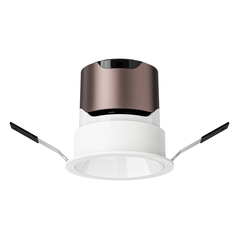 10W Aluminum LED Downlight Recessed Ceiling Lamp, 3000K-6500K Energy Saving Lighting for Home Office Shop