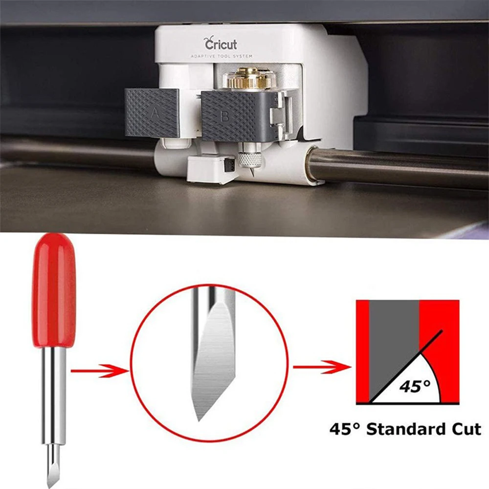 30PCS 30/45/60 Degrees Roland Cricut Cutting Plotter Vinyl Cutter Offset Knife Blades for Sharp and Durable Carving Tools