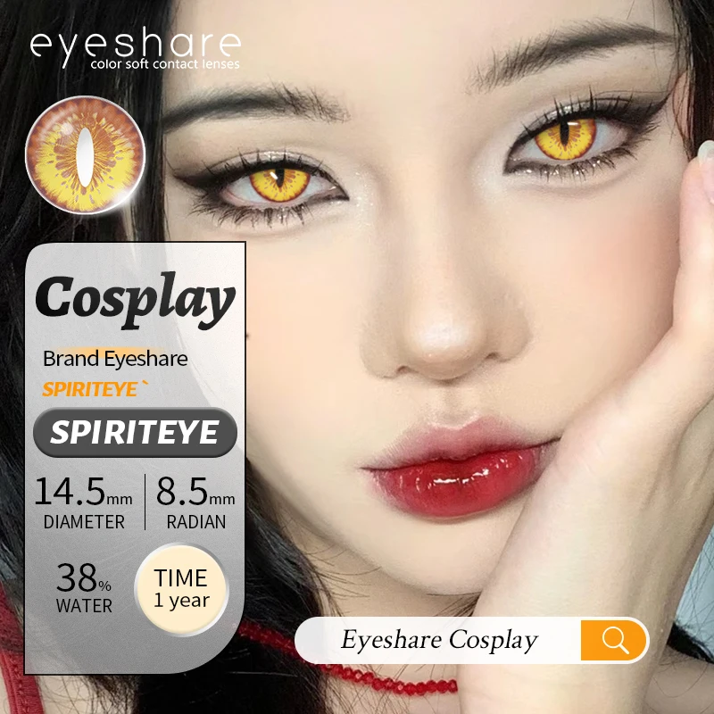 EYESHARE 1 Paar weiße farbige Kontaktlinsen für Cosplay, rote Kontaktlinsen, Anime-schwarze Augenlinsen, Halloween-Schönheits-Make-up-Linsen – Detail 16