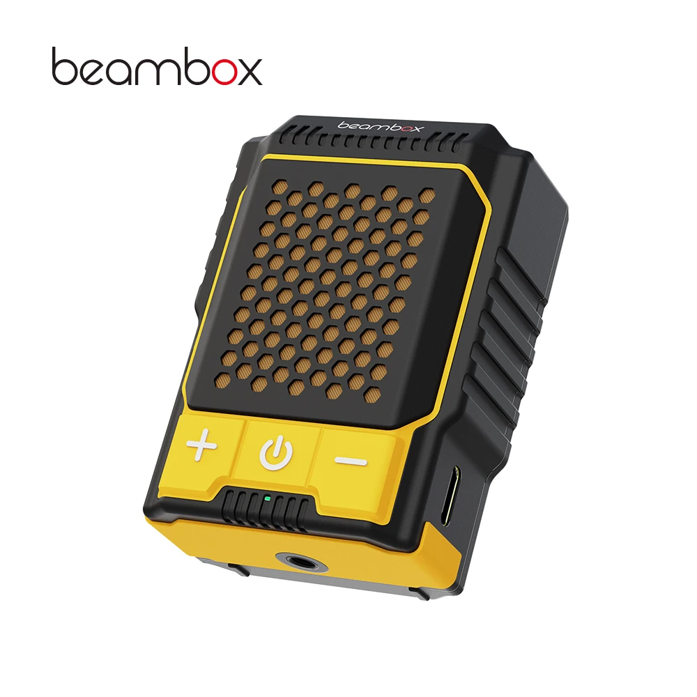 Wearable for Bluetooth Portable Speaker IPX5 Waterproof Wireless Speaker Clip-On Design Supports Hands-Free Music Playback Calls