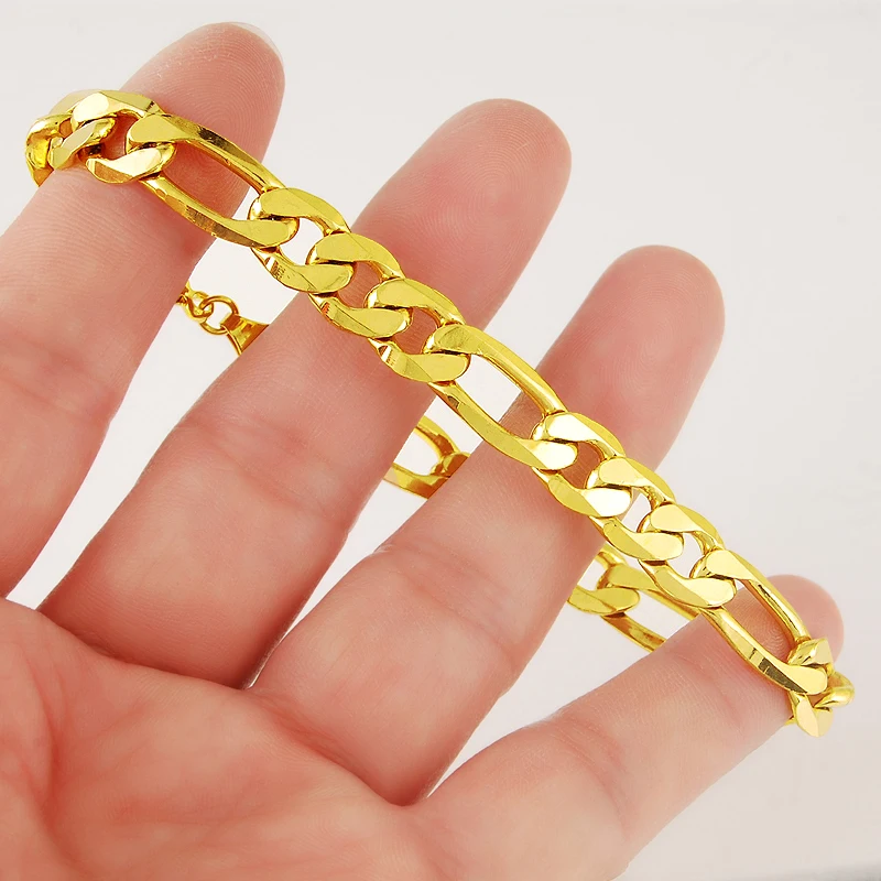 Forever Not Fade-pulseras de oro de 24K para hombres y mujeres, joyería fina para boda