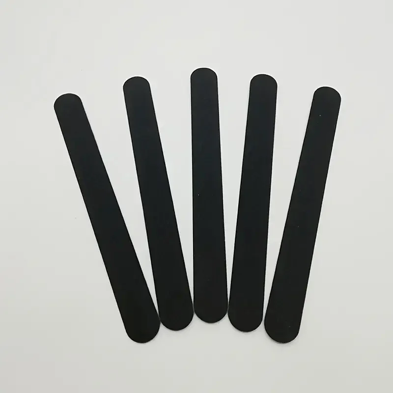 5 pezzi Double Sided 100/180 Grit Nail Files Emery Board Black Manicure Pedicure Tool e lime per lucidare le unghie