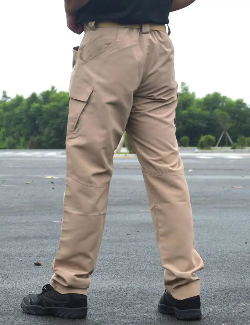 Men's ix7 tactical pants with soft shell charging pants, plush fleece pants, waterproof and loose fitting training pants