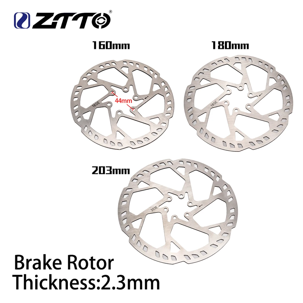 ZTTO MTB Mountain Bicycle 160mm 180mm 203mm Rotor Kits Brake Rotor With 6-Bolts 2.3m Thickness Hydraulic Brake Rotors Bike Parts