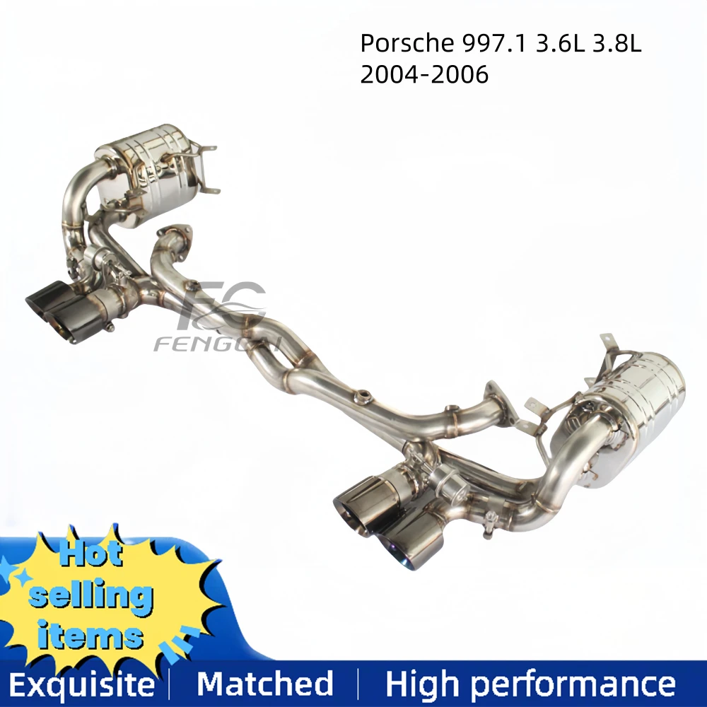 

Задний выпуск Cat для Porsche 997.1 2004-2006 3,6 л 3,8 л вакуумный клапан из нержавеющей стали спортивная выхлопная труба модифицированный автомобиль звук