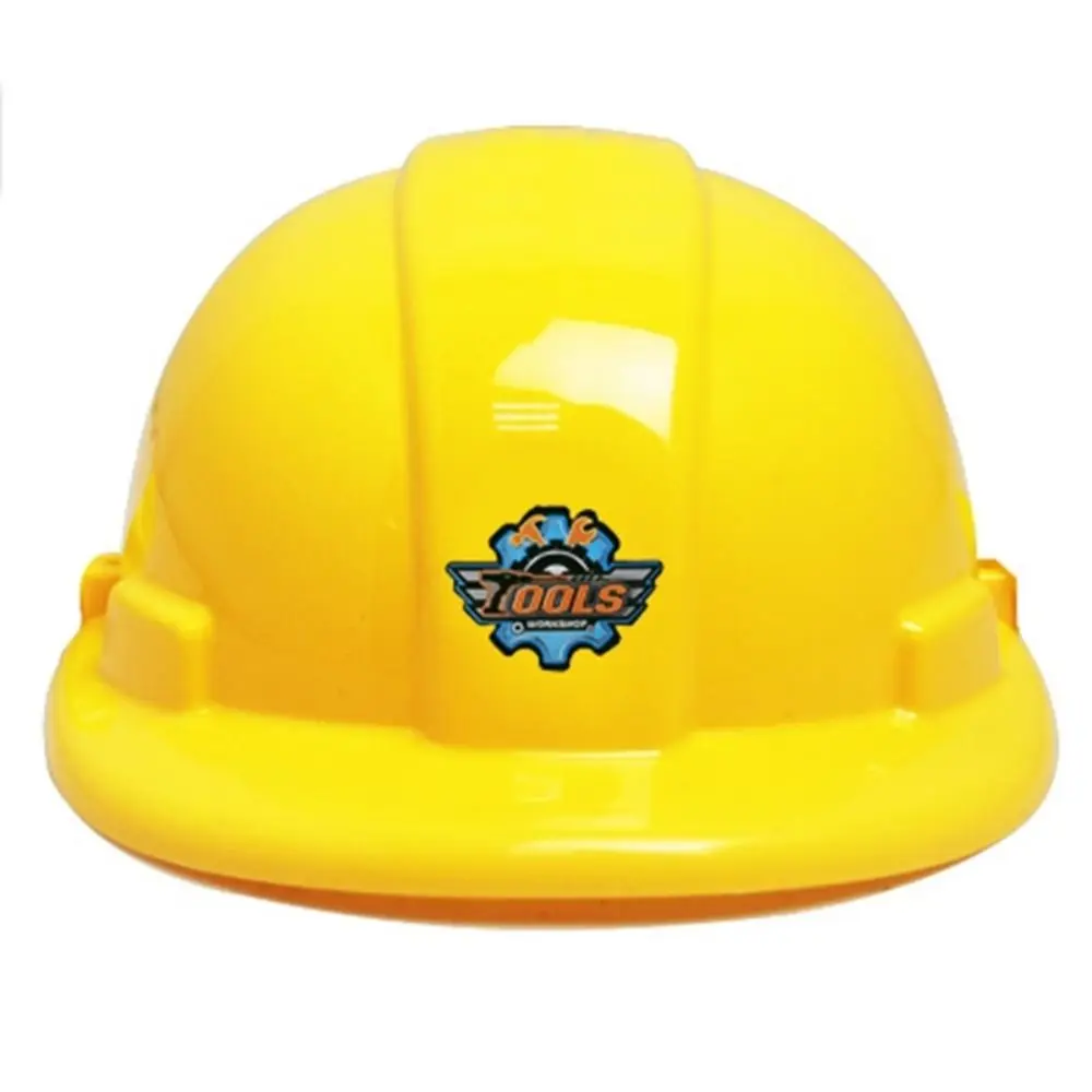 Casco juego de simulación casco de construcción casco de construcción juguetes simulación casco de seguridad herramienta de construcción de simulación