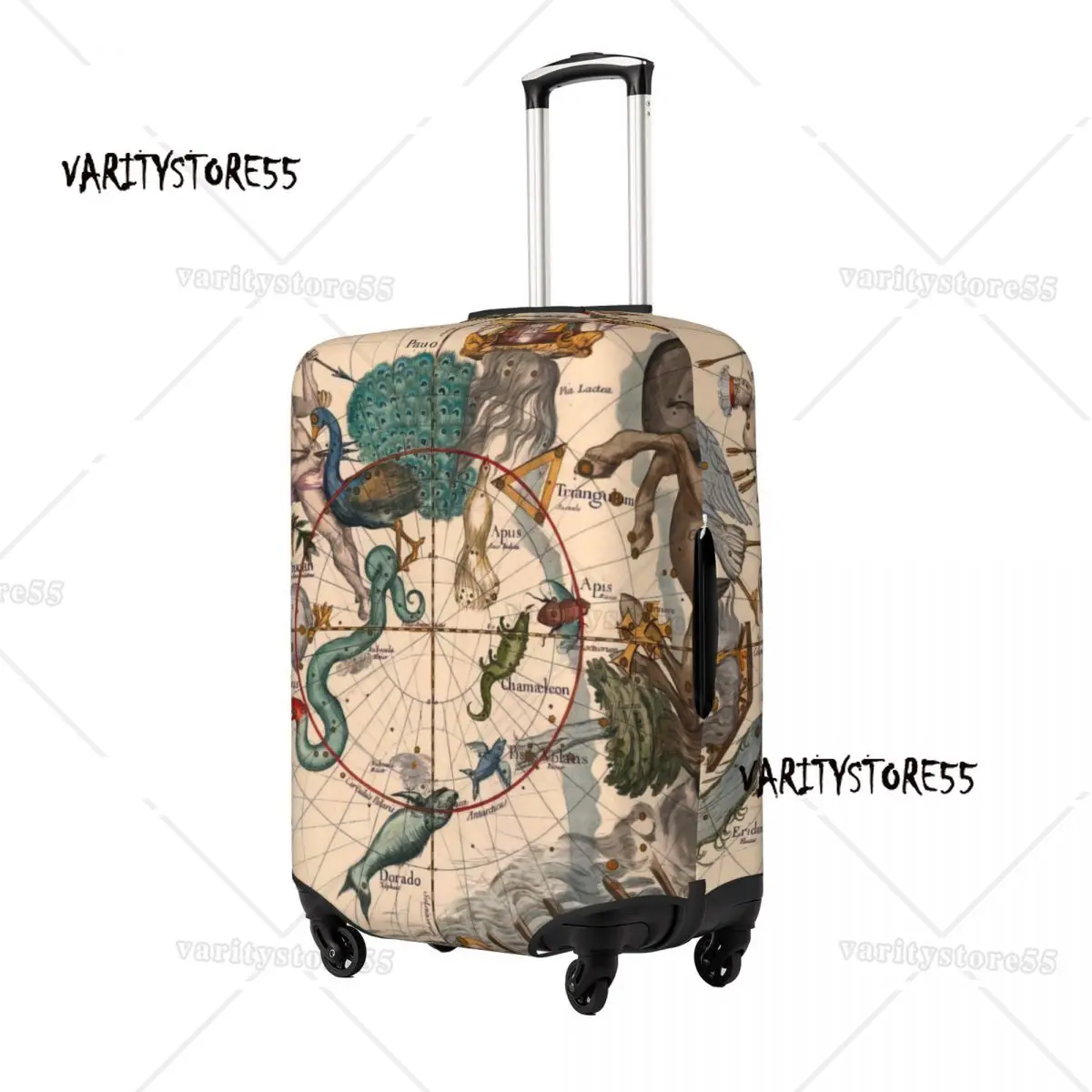 Constellation Chart Print Luggage Protective Dust Covers Elastic Waterproof 18-32inch Suitcase Cover Travel Accessories