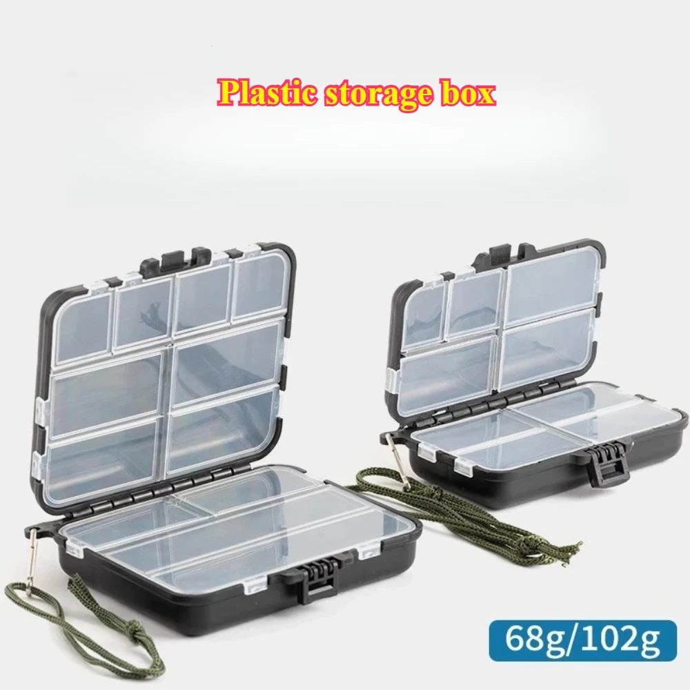 

Multifunctional Plastic Storage Box Luya Electric Bait Fishing Tool Accessories Black Storage Accessory Box Jewelry Earrings Box