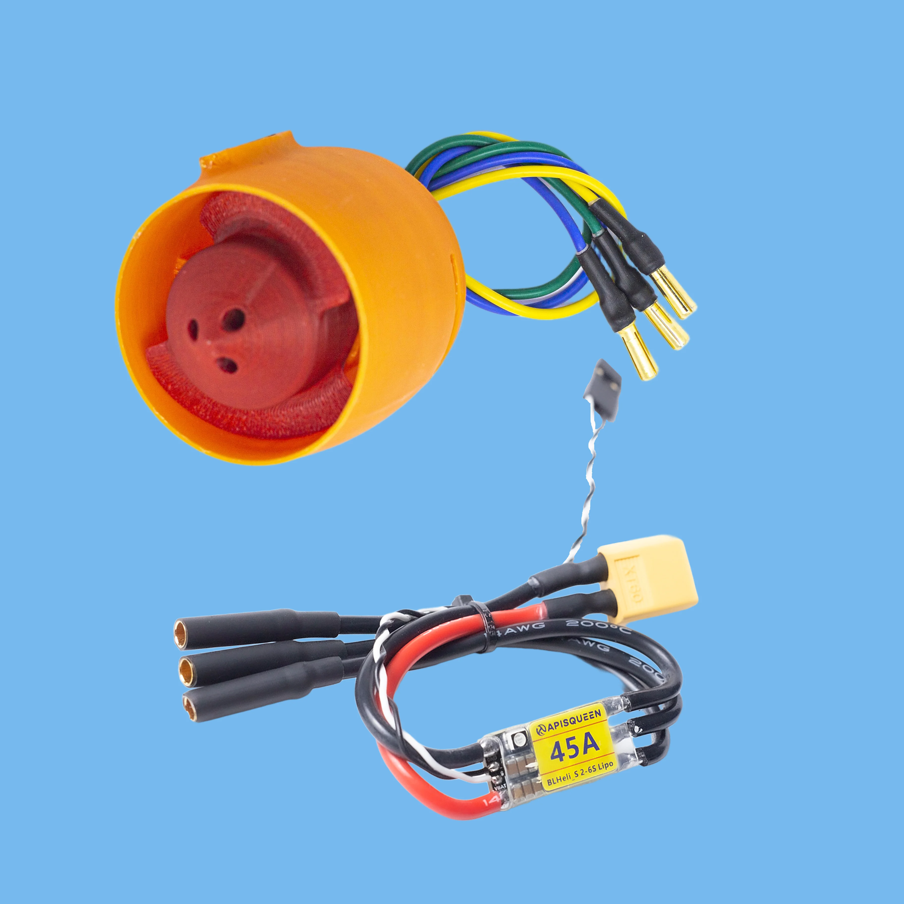 

Подводное подруливающее устройство X2, 12–16 В (3–4 LiPo), вместимость 50 кг. Оснащен двунаправленным управлением ESC,