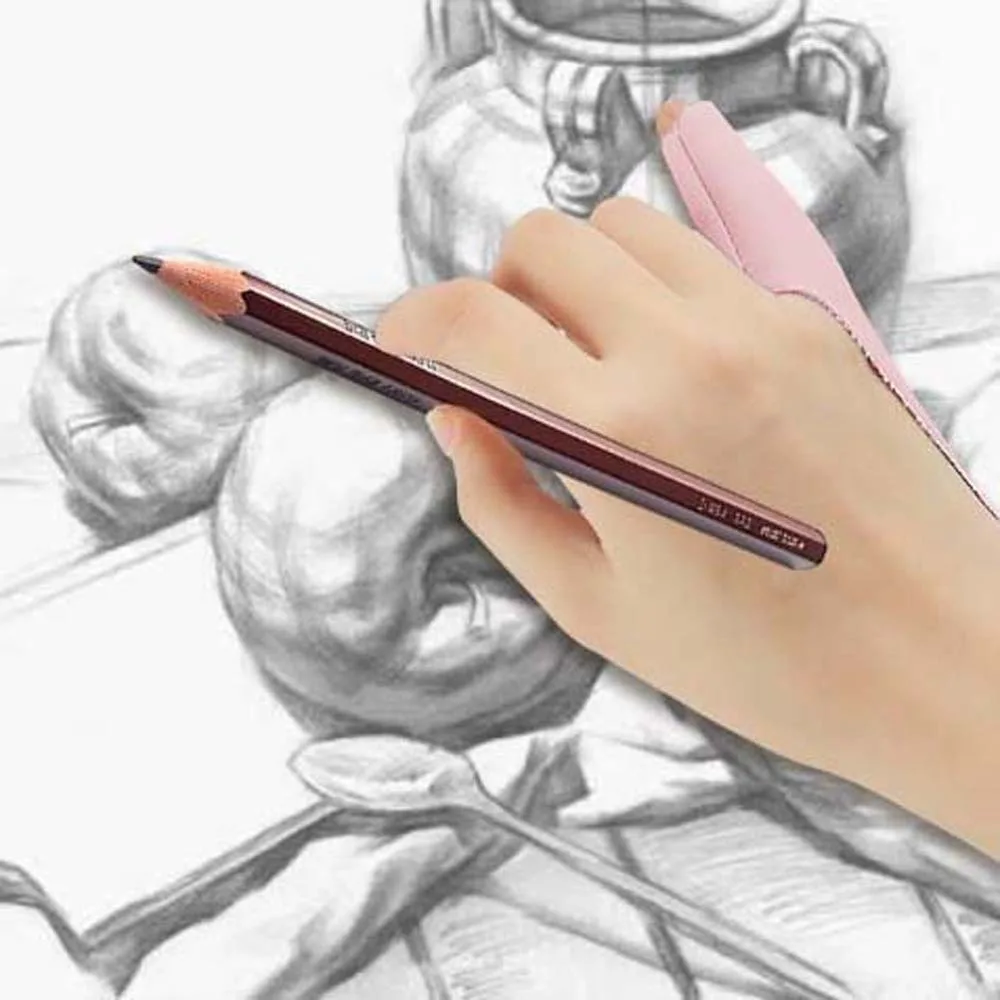 8 Stuks Scherm Handschoen Tekening Handschoen Touchscreen Stylus Anti Accidentele Contact Pu Lederen Vingerhandschoen Zwart/Grijs/Roze/Naakt