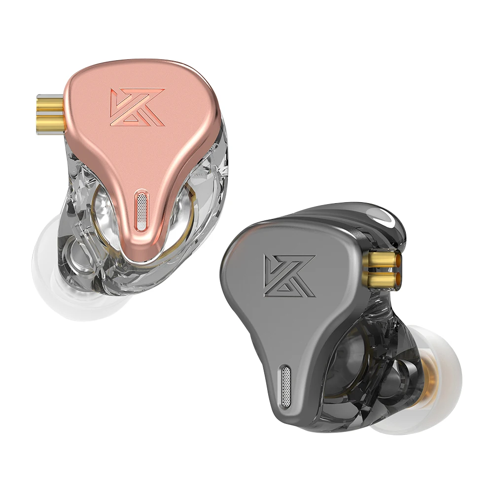 KZ x HBB DQ6S 3DD Triple Dynamic Drivers Array HiFi In Ear Earphones Strong Bass Detachable 0.75mm 2Pin Silver Plated OFC Cable