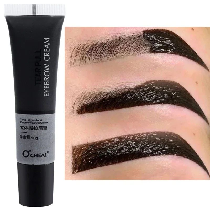 Waterproof Peel-off crema per sopracciglia strappante Gel per sopracciglia crema per tatuaggi tintura per sopracciglia tinta colorante cosmetici per trucco semipermanente