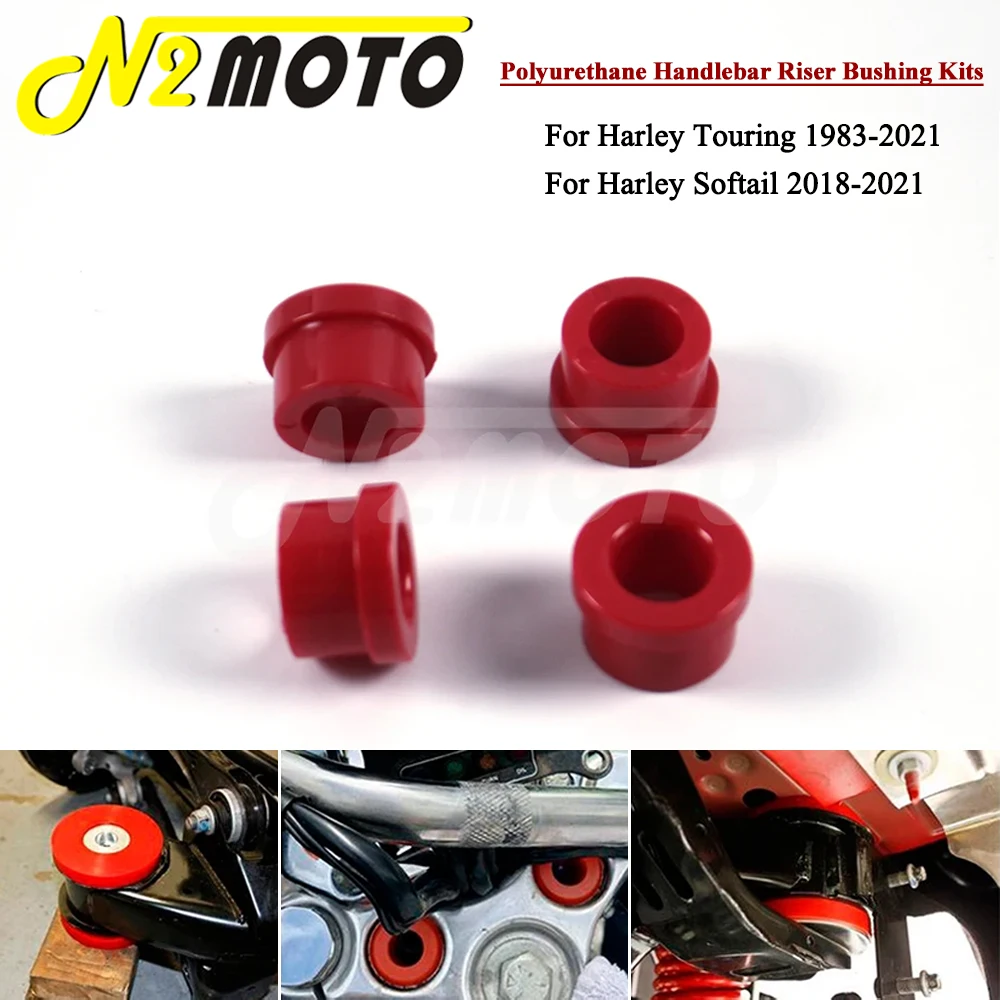 Motorcycle Handlebar Bushing Kits Handlebar Riser Bushings Replacement For Harley Touring FLH FLHT Trike 84-16 Softail 56161-83A