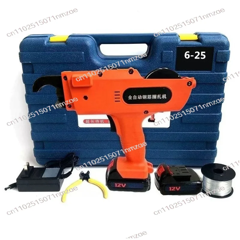 Cordless Cable Rechargeable Fully Automatic Rebar Tying Machine 12V 4500mAh Automatic Rebar Binding Machine Rebar Tying Tool