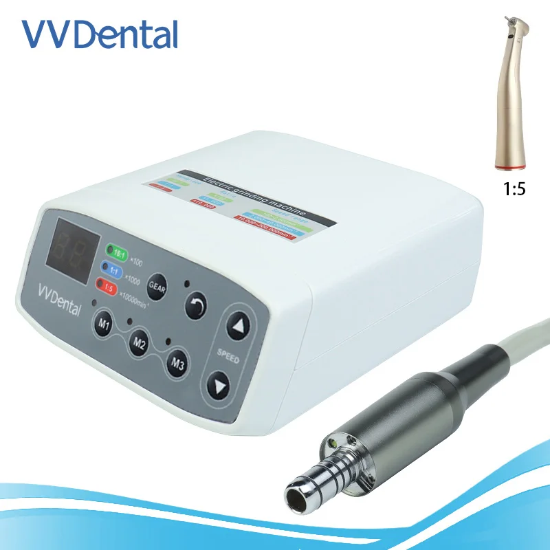 Dental Electric Brushless LED Micro Motor Internal Spray Electric Motor High Brush 1:1/1:5 Fiber Optic Contra Angle Handpieces