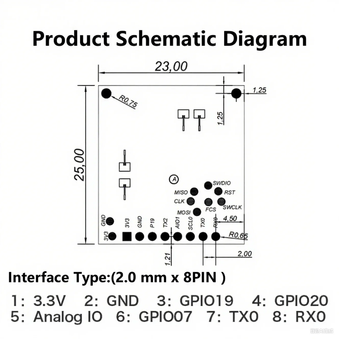 HLK-LD6002 Radar medico da 60 GHz: monitoraggio della frequenza cardiaca e della respirazione in tempo reale, rilevamento dell'autunno, per assistenza agli anziani, assistenza sanitaria, FCC/CE